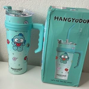 Hangyodon Stainless Steel Tumbler With Straw 40oz/1200ml